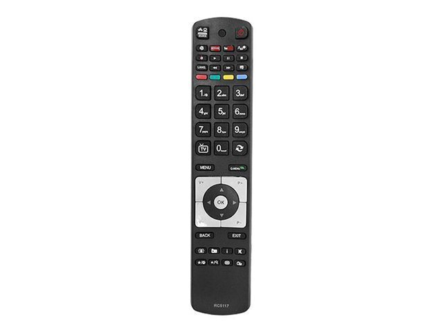 HQ LXP5117 TV remote control Vestel / Finlux / Telefunken / RC5117 / Black цена и информация | Nutitelerite lisatarvikud | hansapost.ee