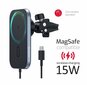 Swissten Mafsafe Air Vent Car Holder With 15W Wireless Charging Black цена и информация | Telefonihoidjad | hansapost.ee