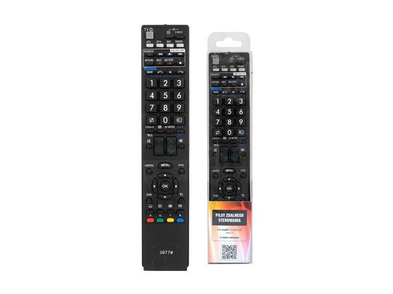 HQ LXP3977 Sharp TV remote control LCD / Black цена и информация | Nutitelerite lisatarvikud | hansapost.ee