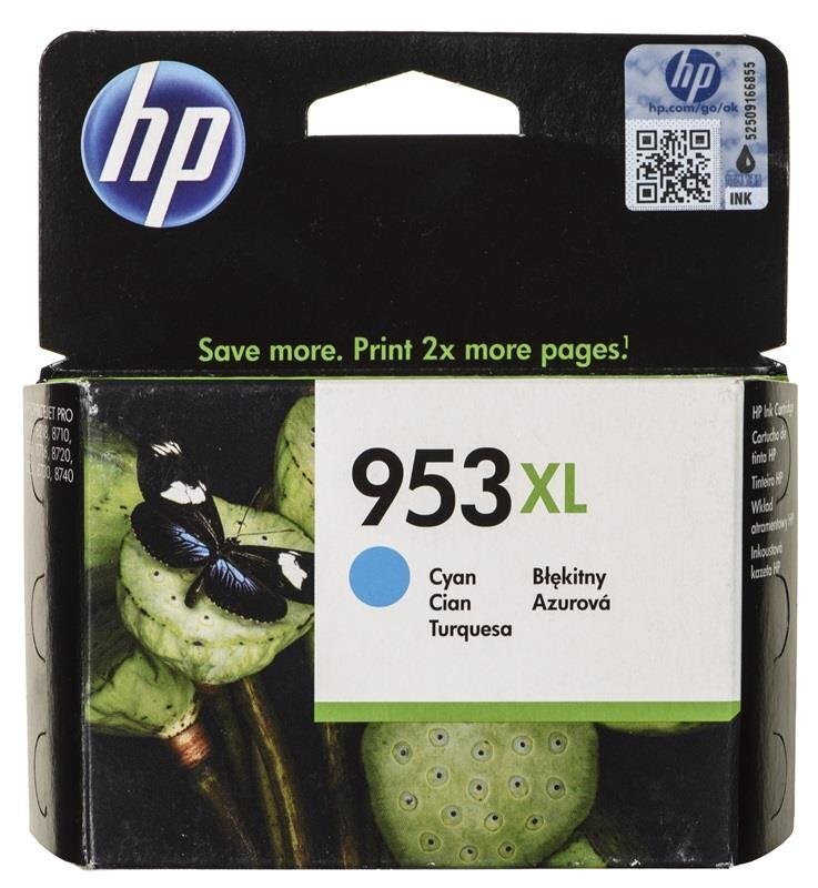 HP nr 953XL Cyan F6U16AE hind ja info | Tindiprinteri kassetid | hansapost.ee