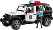 Politseiauto Jeep Wrangle Bruder, BR-02526 hind ja info | Mänguasjad poistele | hansapost.ee