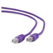 Gembird PP12-0.25M/V Purple patch cord cat. 5E molded strain цена и информация | Кабели и провода | hansapost.ee