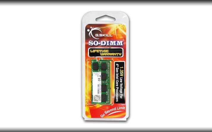 G.Skill DDR3 SO-DIMM 4GB 1600-11 SL (F3-1600C11S-4GSL) hind ja info | Operatiivmälu | hansapost.ee