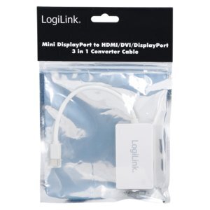 LogiLink 3in1, Mini DP/HDMI/DVI/DP цена и информация | Juhtmed ja kaablid | hansapost.ee