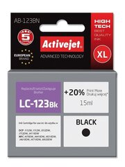 Tint ActiveJet AB-123BN | black | 15 ml | Brother LC123Bk, LC121Bk hind ja info | Tindiprinteri kassetid | hansapost.ee