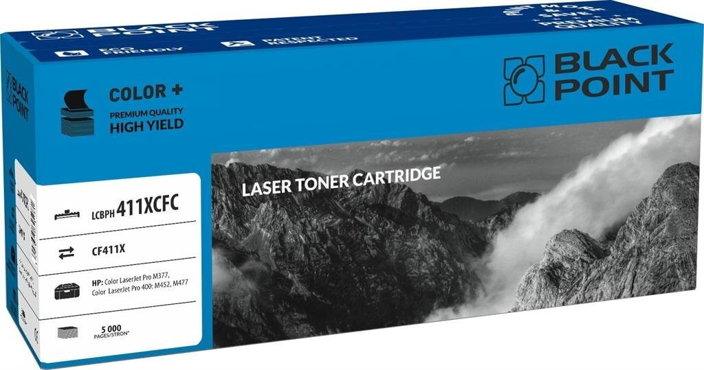 Toner Black Point LCBPH411XCFC | cyan | 5 000 pp | HP M377 / M452 / M477 цена и информация | Laserprinteri toonerid | hansapost.ee