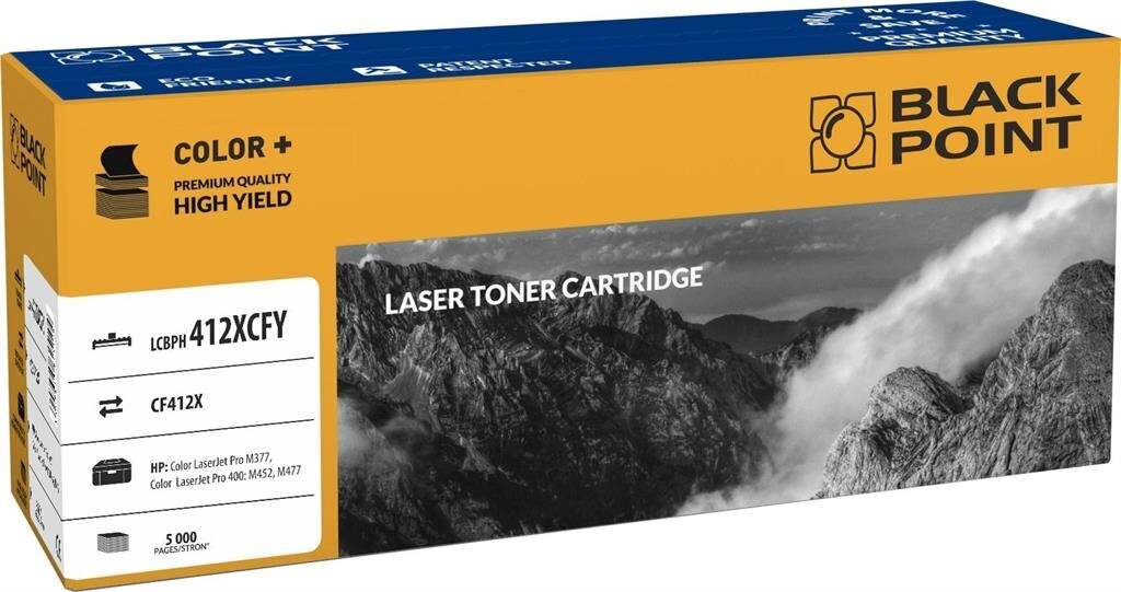Toner Black Point LCBPH412XCFY | yellow | 5 000 pp | HP M377 / M452 / M477 цена и информация | Laserprinteri toonerid | hansapost.ee