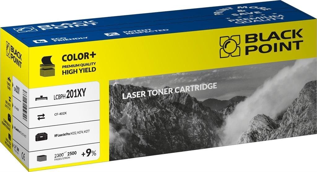 Toner Black Point LCBPH201XY | yellow | 2 300 pp. | HP CF402X цена и информация | Laserprinteri toonerid | hansapost.ee