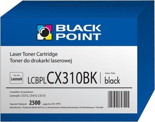 Тонер Black Point LCBPLCX310BK | черный | 2500 стр | Lexmark | 80C2SK0 цена и информация | Картриджи и тонеры | hansapost.ee