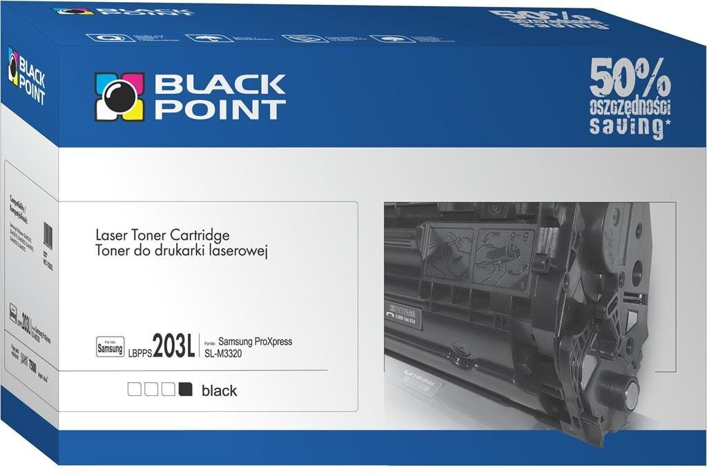 Toner Black Point LBPPS203L | Black | 7500 pp | Samsung MLT-D203L цена и информация | Laserprinteri toonerid | hansapost.ee