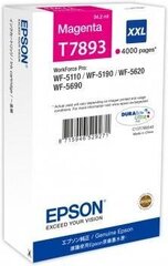 Ink Epson magenta T7893 | 34 ml | WF-5110DW/WF-5190DW/WF-5620DWF/WF-5690DWF hind ja info | Tindiprinteri kassetid | hansapost.ee