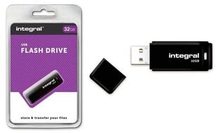 Integral 32GB USB2.0 DRIVE Black USB flash drive USB Type-A 2.0 цена и информация | USB накопители данных | hansapost.ee