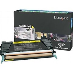 Lexmark C734A1YG Cartridge, Yellow, 6000 цена и информация | Картридж Actis KH-653CR | hansapost.ee