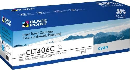 Toner cartridge Black Point LCBPSCLT406C | cyan | 1000 pp. | Samsung CLT-C406S цена и информация | Laserprinteri toonerid | hansapost.ee