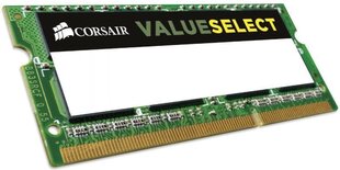 Corsair DDR3L SODIMM 8GB 1600MHz CL11 (CMSO8GX3M1C1600C11) hind ja info | Corsair Arvuti komponendid | hansapost.ee
