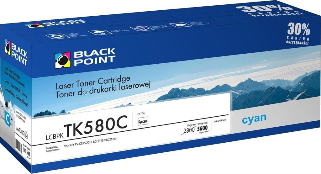 BLACKPOINT LCBPKTK580C hind ja info | Laserprinteri toonerid | hansapost.ee