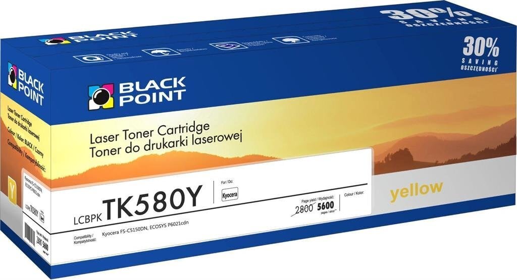 BLACKPOINT LCBPKTK580Y цена и информация | Laserprinteri toonerid | hansapost.ee