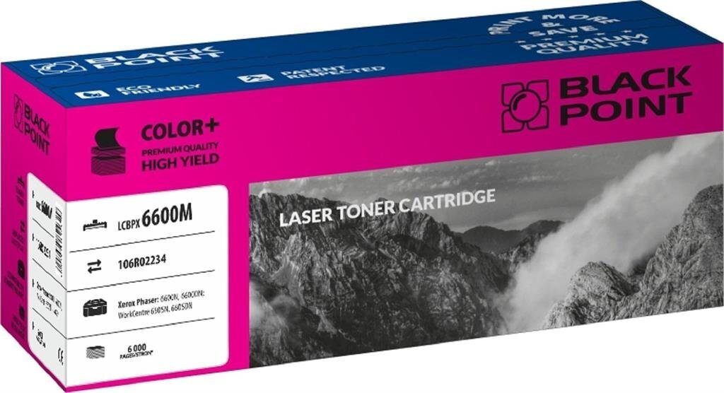 Toner Black Point LCBPX6600M | magenta | 6 000 pp | Xerox 6600N / 6600DN / 6605N цена и информация | Laserprinteri toonerid | hansapost.ee