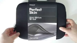 Sülearvutikott DICOTA Perfect Skin 10-11.6'', must hind ja info | Dicota Arvutid ja IT- tehnika | hansapost.ee