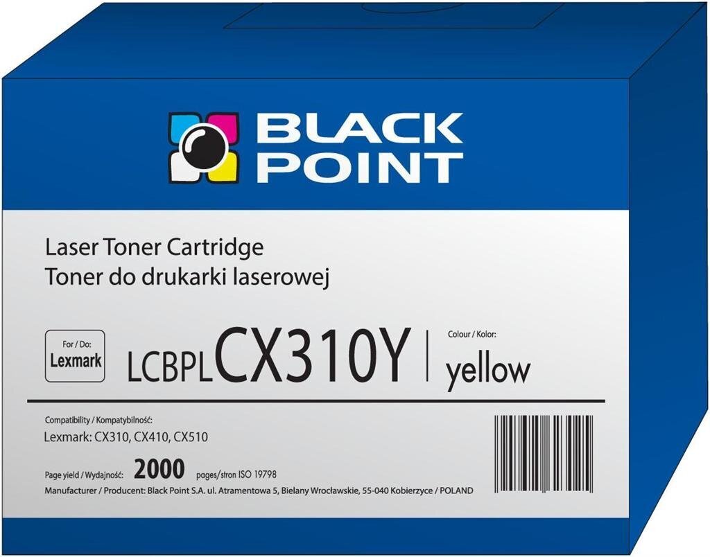 Toner Black Point LCBPLCX310Y | yellow | 2000 pp | Lexmark | 80C2SY0 цена и информация | Laserprinteri toonerid | hansapost.ee