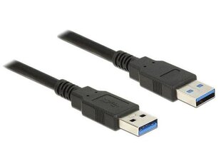 Delock Cable USB 3.0 Type-A male > USB 3.0 Type-A male 1.5 м black цена и информация | Кабели и провода | hansapost.ee