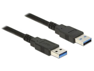 Delock Cable USB 3.0 Type-A male > USB 3.0 Type-A male 1.5m black price and information | Wires and cables | hansapost.ee