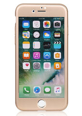 Kaitseümbris 360° kaitseümbris MP-8805 ekraanikaitsega iPhone 7 jaoks (kuldne) hind ja info | Ekraani kaitseklaasid ja kaitsekiled | hansapost.ee