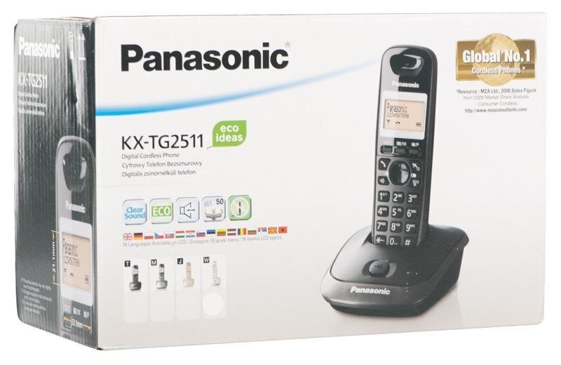 Panasonic KX-TG2511PDW, valge hind ja info | Lauatelefonid | hansapost.ee