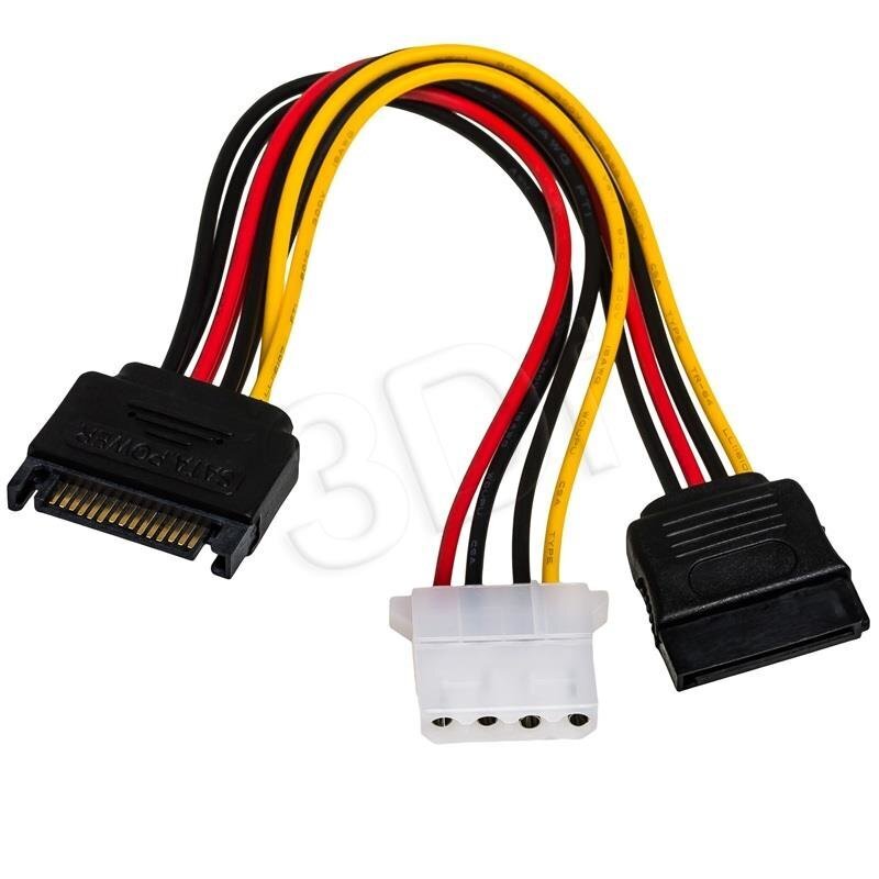 Akyga AK-CA-32, Sata/Molex, 0.15 m цена и информация | Juhtmed ja kaablid | hansapost.ee