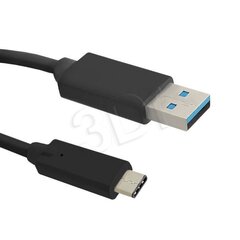 Qoltec Cable USB 3.0 AM / USB 3.1 typC M | 0,25m hind ja info | Juhtmed ja kaablid | hansapost.ee