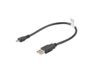 USB-kaabel-Mikro USB Lanberg 480 Mb/s Must hind ja info | Juhtmed ja kaablid | hansapost.ee