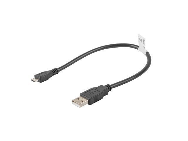 USB-kaabel-Mikro USB Lanberg 480 Mb/s Must цена и информация | Juhtmed ja kaablid | hansapost.ee
