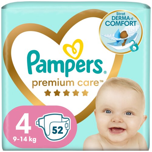 Mähkmed Pampers Premium Care 4 suurus, 9-14 kg, 52 tk hind ja info | Mähkmed, riidest mähkmed | hansapost.ee