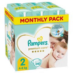 Mähkmed PAMPERS Premium Monthly Pack suurus 2, 240 tk hind ja info | Mähkmed, riidest mähkmed | hansapost.ee