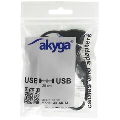 AKYGA HUB USB2.0 4-PORTOWY AK-AD-13 hind ja info | USB adapterid ja jagajad | hansapost.ee