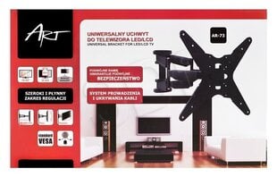 ART - Uchwyt do TV LED/LCD 19-55" 35 kg reg.pion/poziom podwojne ramię hind ja info | ART Kodumasinad | hansapost.ee