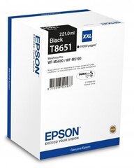 Epson - Ink Cartridge T8651 Black 10K WF-M5x90DW hind ja info | Tindiprinteri kassetid | hansapost.ee