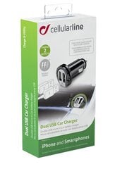 Cellular Line MICROCBRUSBDUAL2A price and information | Laadijad mobiiltelefonidele | hansapost.ee