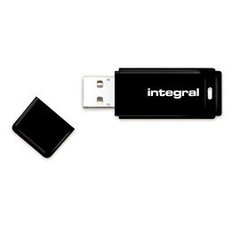 Карта памяти Integral Black 128GB USB3.0, дизайн с защёлкивающейся крышкой, чёрный цвет цена и информация | USB накопители | hansapost.ee