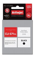 Activejet ACC-571BNX tint Canoni printerile; Canon CLI-571Bk XL asendus; Ülim; 12 ml; must hind ja info | Tindiprinteri kassetid | hansapost.ee