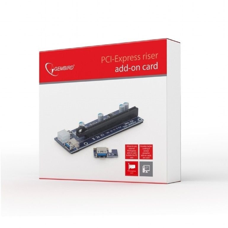 Gembird PCI-Express RC-PCIEX-03 цена и информация | Arvutikomponentide tarvikud | hansapost.ee