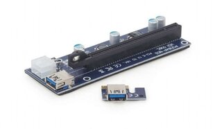 Gembird PCI Express Riser Card 6pin Power цена и информация | Аксессуары для компонентов | hansapost.ee