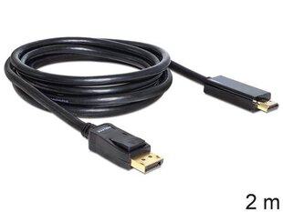 Delock - Kaabel DISPLAYPORT M->HDMI M 2M GOLD hind ja info | Delock Arvutite lisatarvikud | hansapost.ee