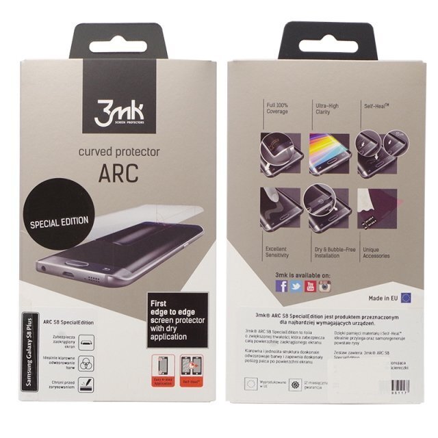 Ekraanikaitse 3MK ARC, sobib Samsung Galaxy Note 8 telefonile, karastatud klaas, läbipaistev hind ja info | Ekraani kaitseklaasid ja kaitsekiled | hansapost.ee