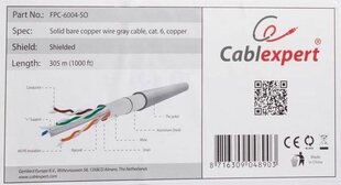 Установочный кабель Gembird FTP CAT6, 305 м цена и информация | Кабели и провода | hansapost.ee