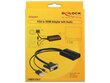 Delock adapter VGA (M) + USB (Toide) + Jack (Audio) -> HDMI (F) hind ja info | USB adapterid ja jagajad | hansapost.ee