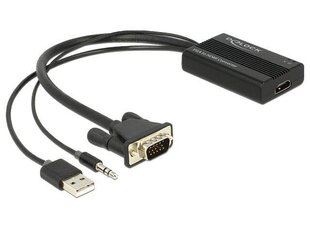 Delock adapter VGA (M) + USB (Toide) + Jack (Audio) -> HDMI (F) price and information | USB adapterid ja jagajad | hansapost.ee