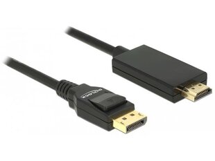 Delock 85318, DP/HDMI-A, 3 м цена и информация | Delock Телевизоры и аксессуары | hansapost.ee