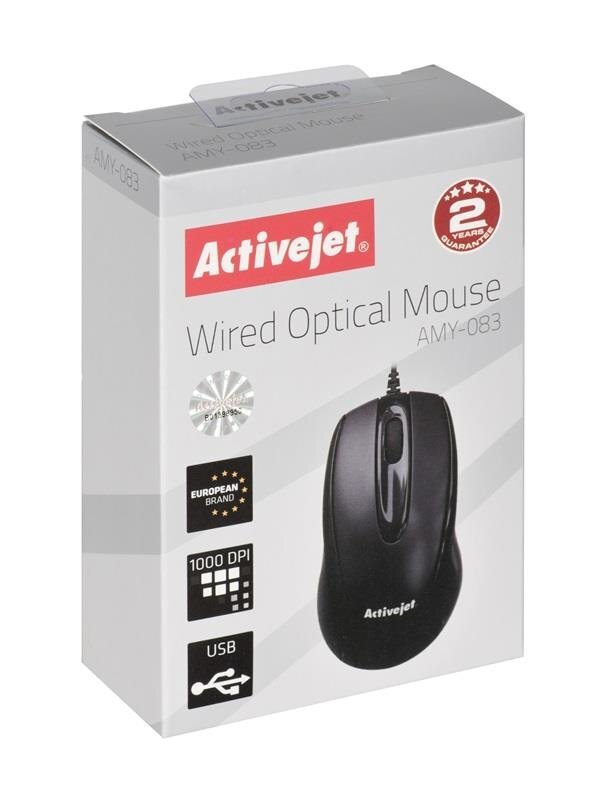 Activejet juhtmega hiir USB AMY-083 цена и информация | Arvutihiired | hansapost.ee