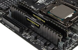 Corsair Vengeance LPX, DDR4, 32GB(2x16GB) 2400MHz, CL14, черный (CMK32GX4M2A2400C14) цена и информация | Объём памяти (RAM) | hansapost.ee